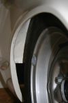 Right hand rear rolled arch lip looking rearward